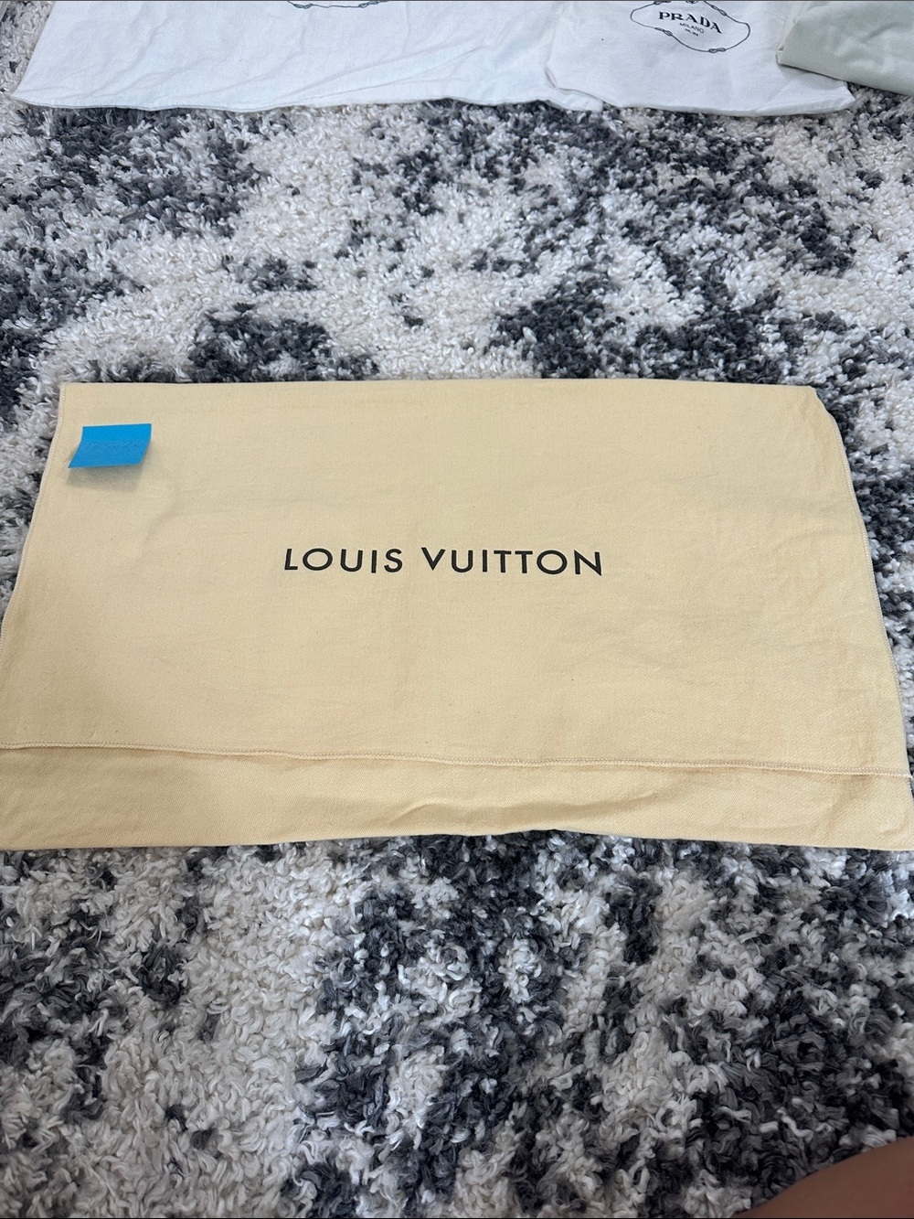 Louis Vuitton Light Beige Logo Dust Cover